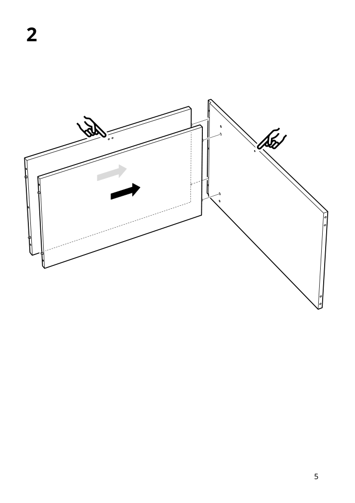 Assembly instructions for IKEA Torald desk white | Page 5 - IKEA TORALD desk 904.939.55