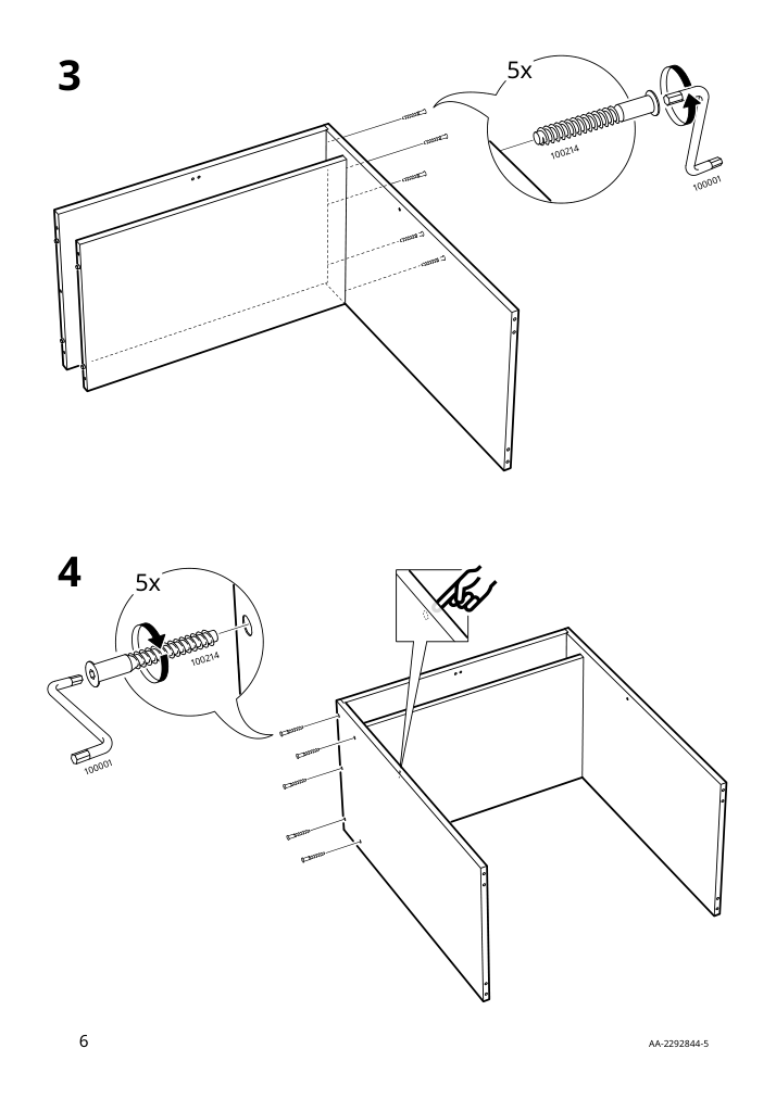 Assembly instructions for IKEA Torald desk white | Page 6 - IKEA TORALD desk 904.939.55