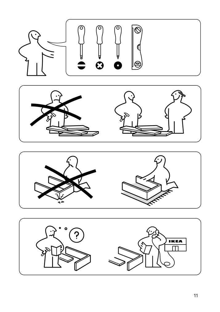 Assembly instructions for IKEA Tordh post outdoor brown stained | Page 11 - IKEA TORDH post, outdoor 704.309.16