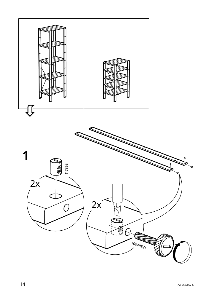 Assembly instructions for IKEA Tordh post outdoor brown stained | Page 14 - IKEA TORDH shelving unit, outdoor 393.164.14