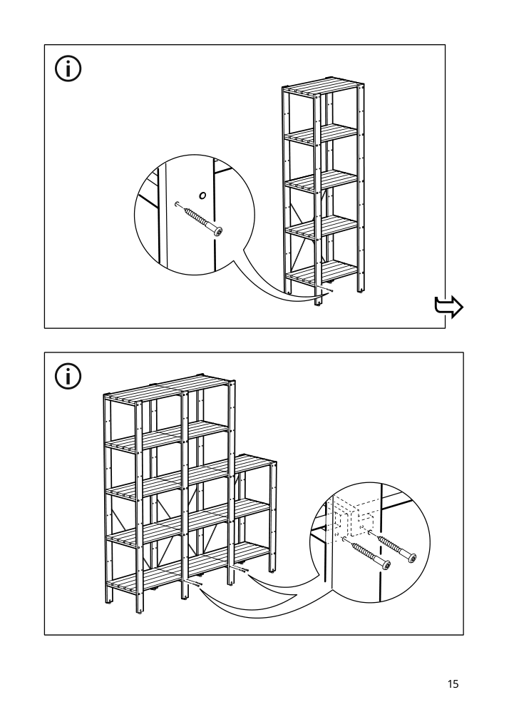 Assembly instructions for IKEA Tordh post outdoor brown stained | Page 15 - IKEA TORDH shelving unit, outdoor 693.164.98