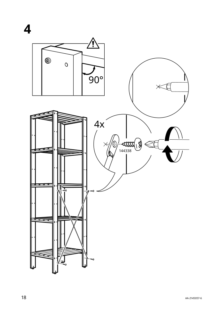 Assembly instructions for IKEA Tordh post outdoor brown stained | Page 18 - IKEA TORDH shelving unit, outdoor 293.161.79