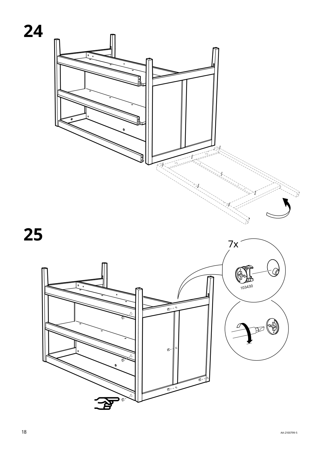 Assembly instructions for IKEA Tornviken kitchen island off white oak | Page 18 - IKEA TORNVIKEN kitchen island 403.916.57