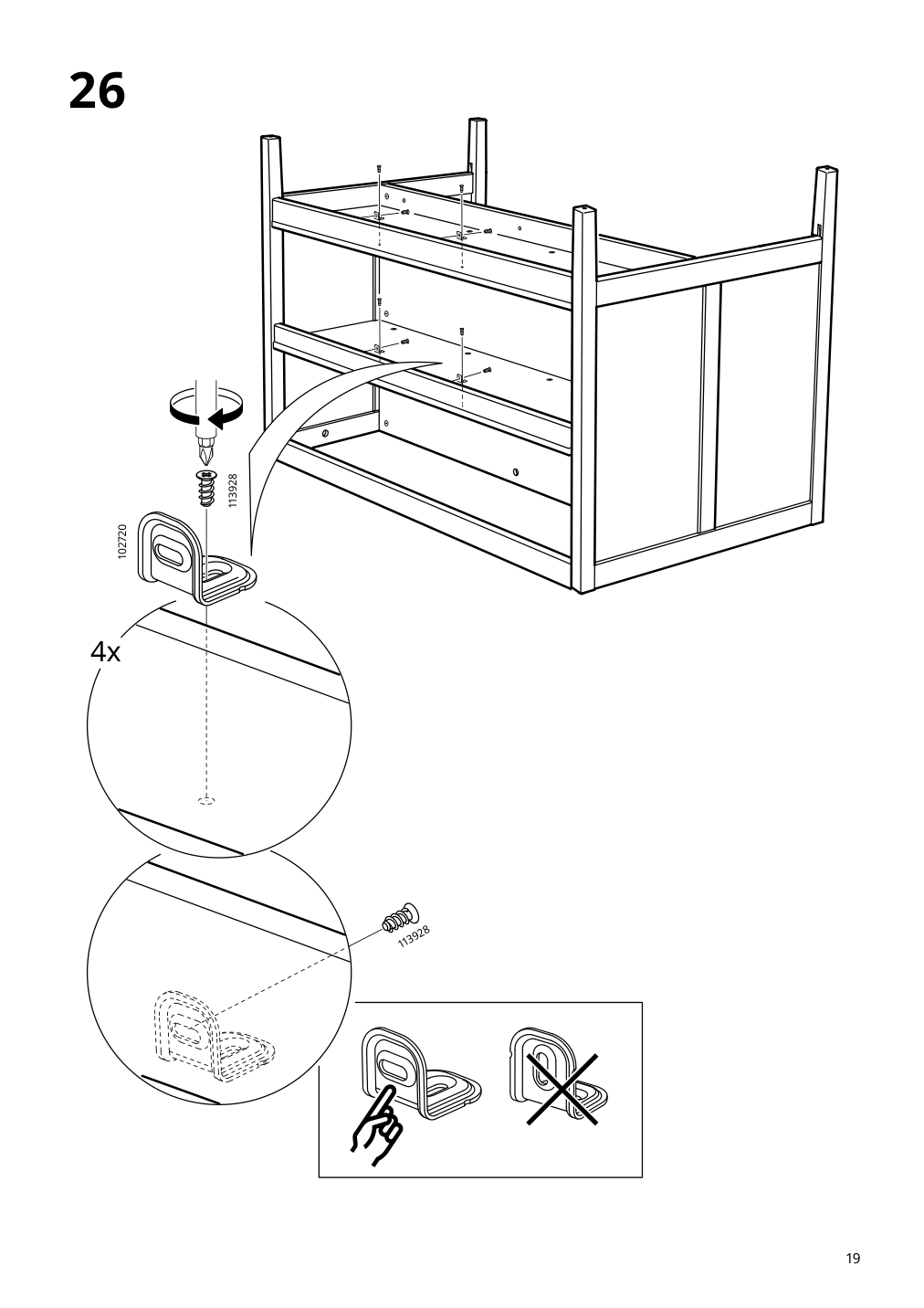 Assembly instructions for IKEA Tornviken kitchen island off white oak | Page 19 - IKEA TORNVIKEN kitchen island 403.916.57