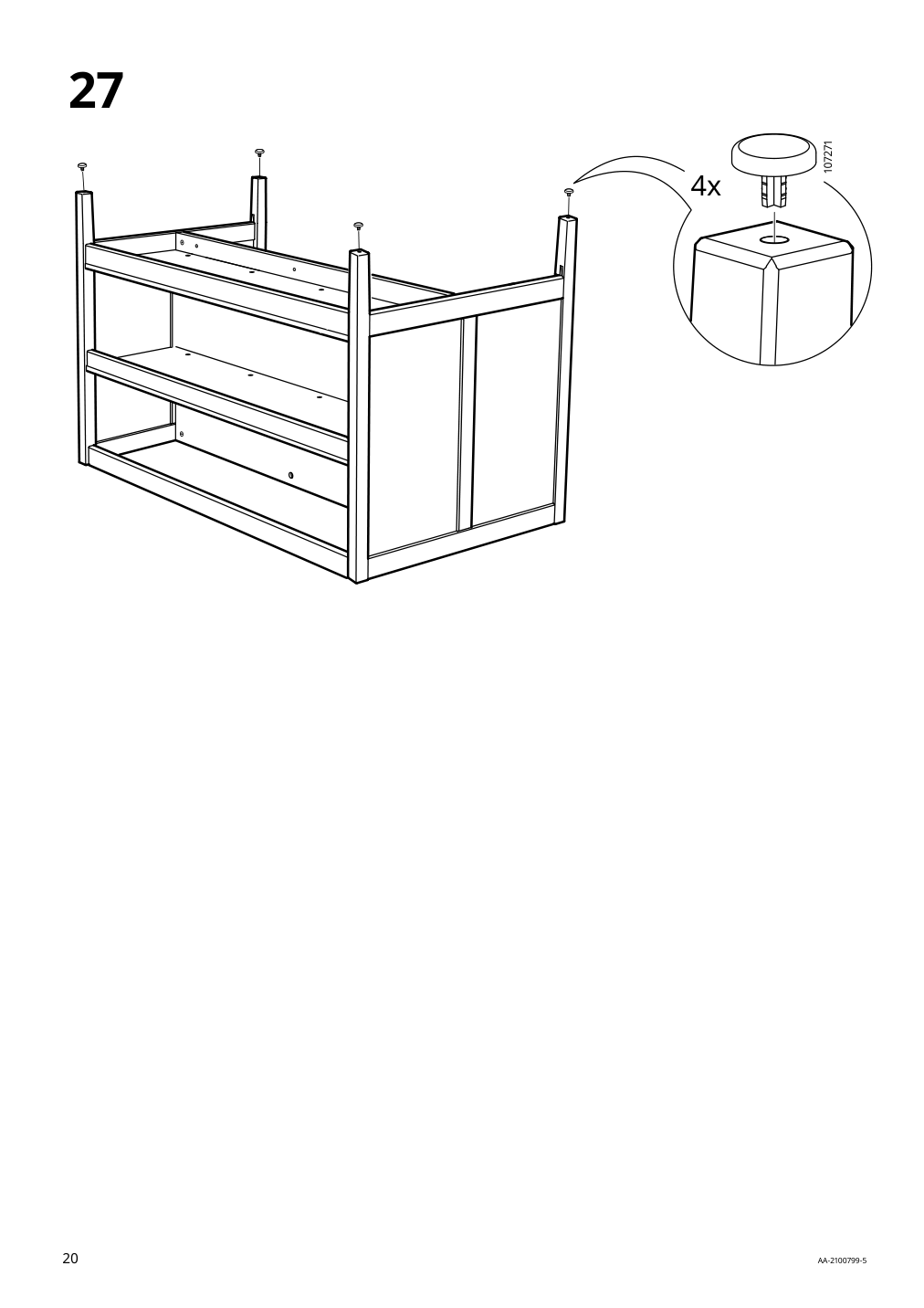 Assembly instructions for IKEA Tornviken kitchen island off white oak | Page 20 - IKEA TORNVIKEN kitchen island 403.916.57