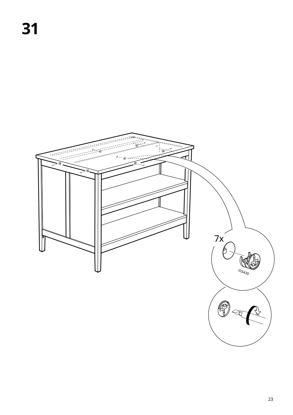 Assembly instructions for IKEA Tornviken kitchen island off white oak | Page 23 - IKEA TORNVIKEN kitchen island 403.916.57