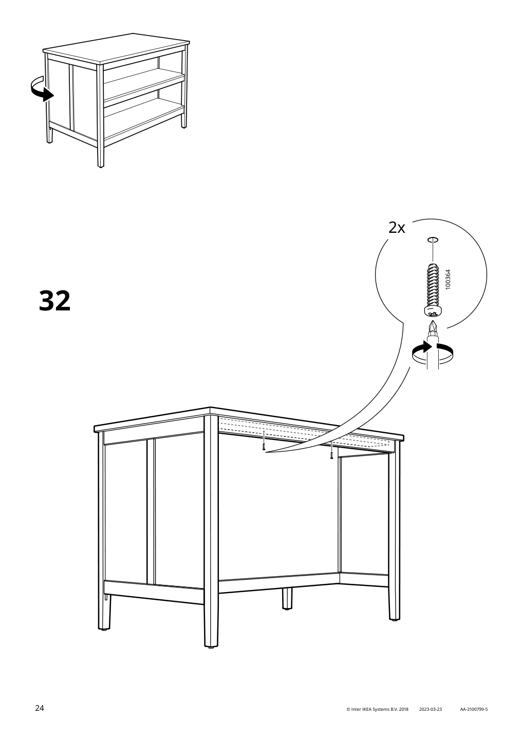 Assembly instructions for IKEA Tornviken kitchen island off white oak | Page 24 - IKEA TORNVIKEN kitchen island 403.916.57