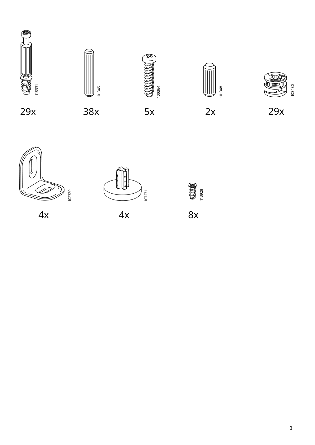 Assembly instructions for IKEA Tornviken kitchen island off white oak | Page 3 - IKEA TORNVIKEN kitchen island 403.916.57