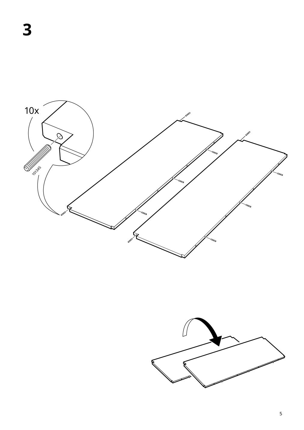 Assembly instructions for IKEA Tornviken kitchen island off white oak | Page 5 - IKEA TORNVIKEN kitchen island 403.916.57