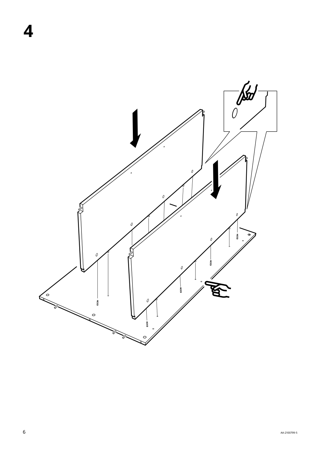 Assembly instructions for IKEA Tornviken kitchen island off white oak | Page 6 - IKEA TORNVIKEN kitchen island 403.916.57