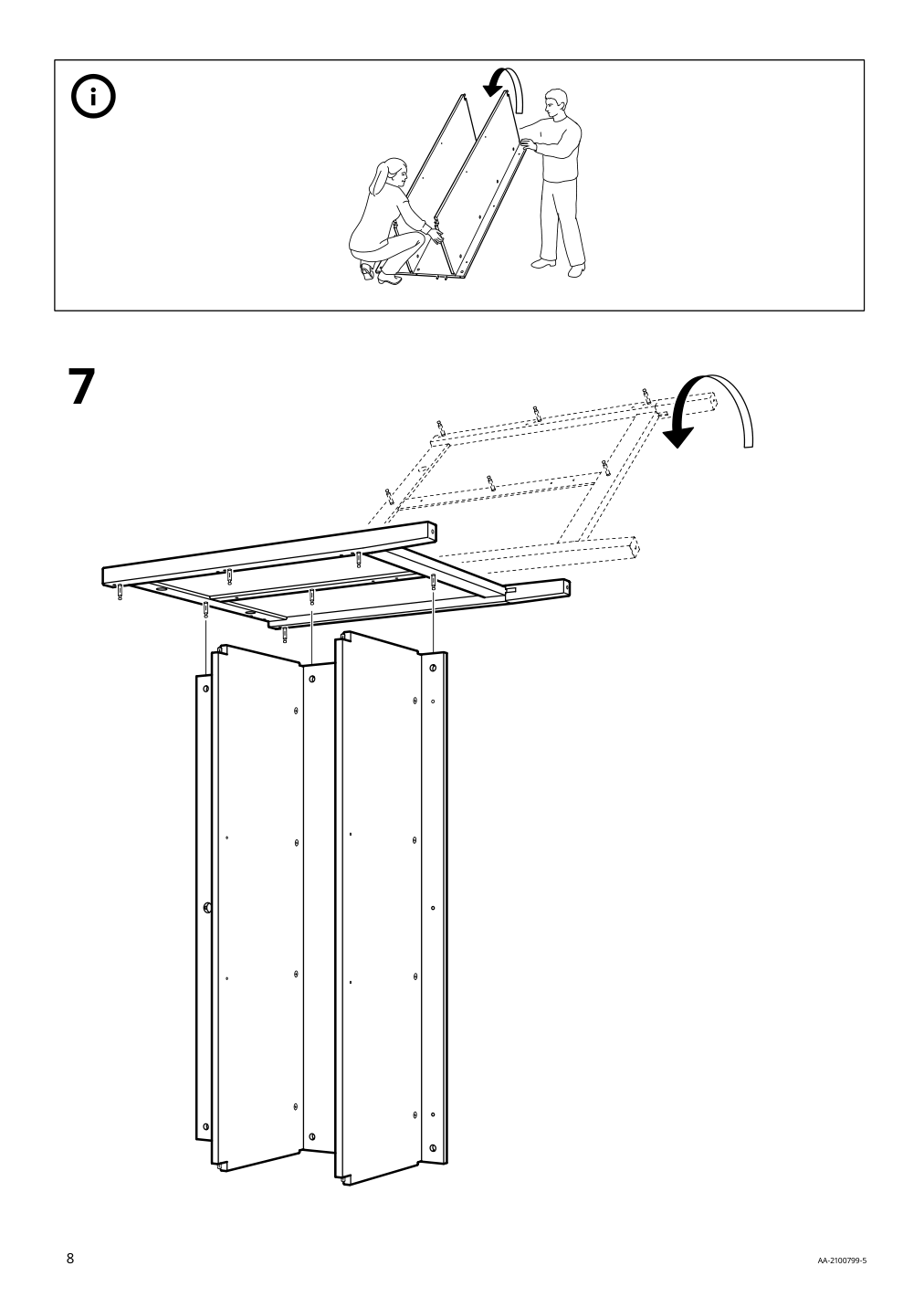 Assembly instructions for IKEA Tornviken kitchen island off white oak | Page 8 - IKEA TORNVIKEN kitchen island 403.916.57