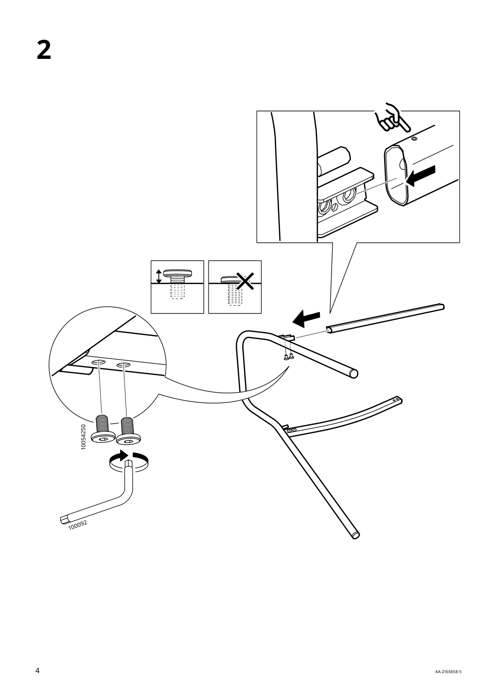 Assembly instructions for IKEA Torparoe armchair in outdoor white gray | Page 4 - IKEA TORPARÖ table and 4 armchairs, outdoor 094.948.65