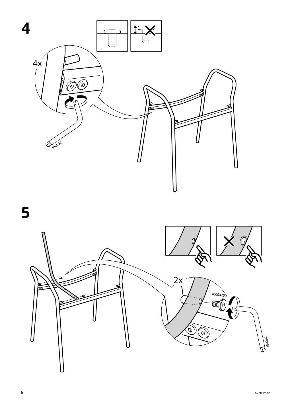 Assembly instructions for IKEA Torparoe armchair in outdoor white gray | Page 6 - IKEA TORPARÖ table and 4 armchairs, outdoor 094.948.65