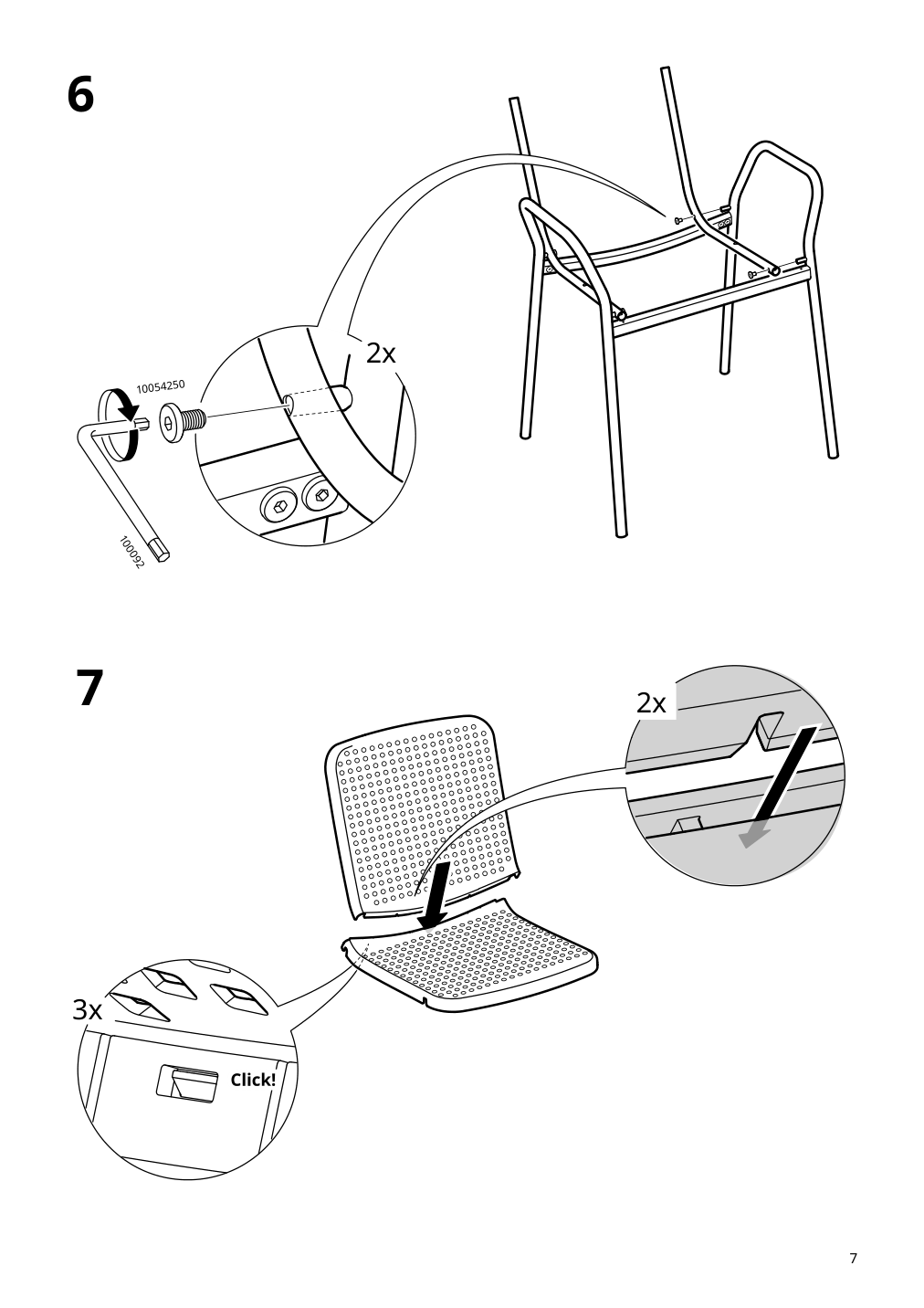 Assembly instructions for IKEA Torparoe armchair in outdoor white gray | Page 7 - IKEA TORPARÖ table and 4 armchairs, outdoor 094.948.65