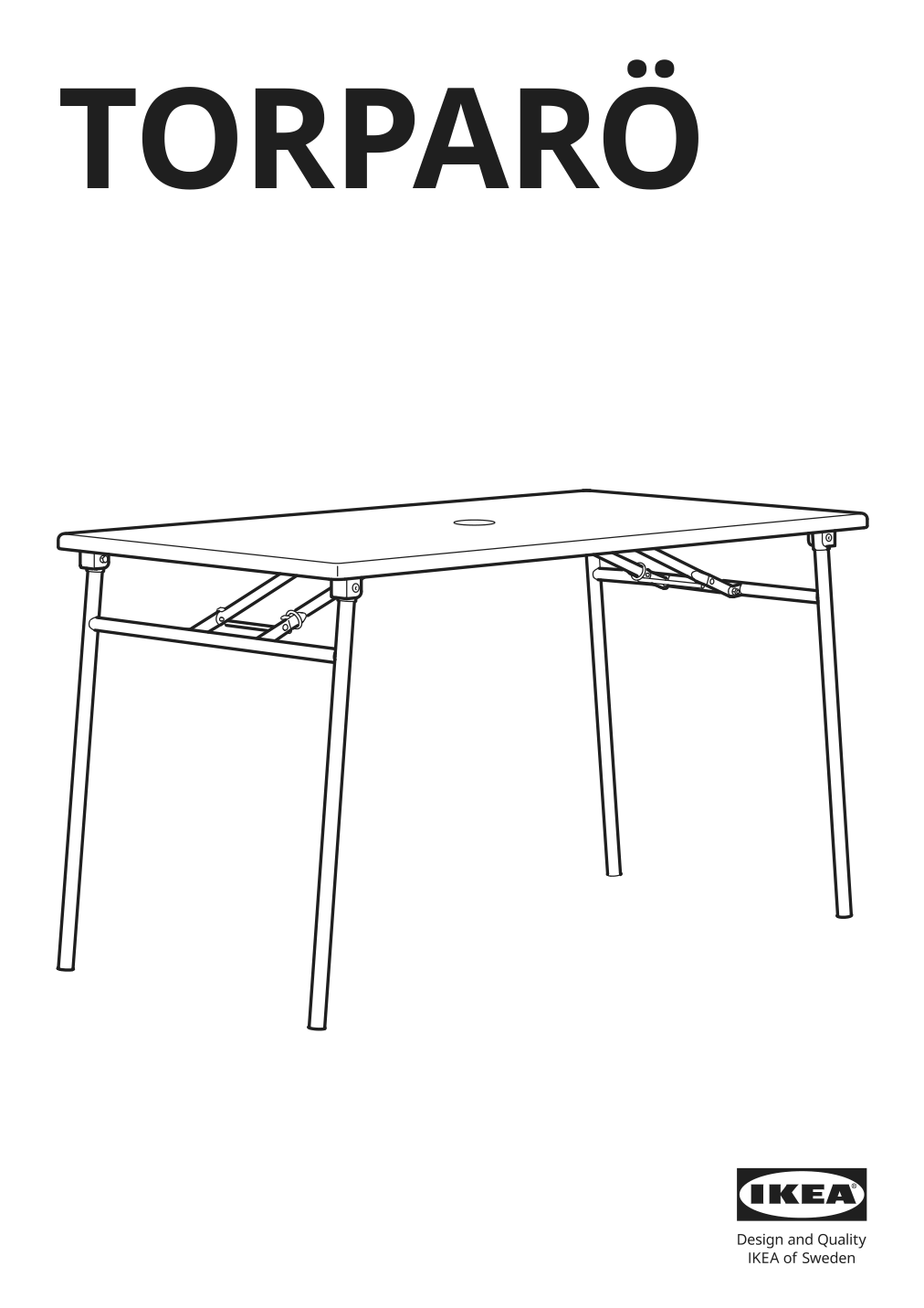 Assembly instructions for IKEA Torparoe table outdoor white foldable | Page 1 - IKEA TORPARÖ table and 4 armchairs, outdoor 094.948.65