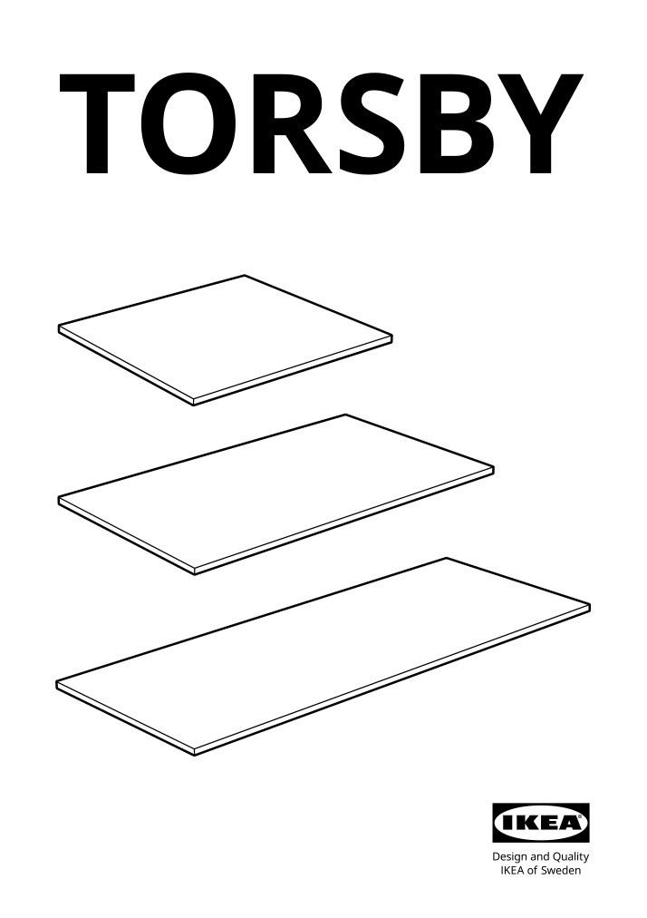 Assembly instructions for IKEA Torsby tabletop high gloss white | Page 1 - IKEA TORSBY / TOBIAS table and 4 chairs 594.992.81