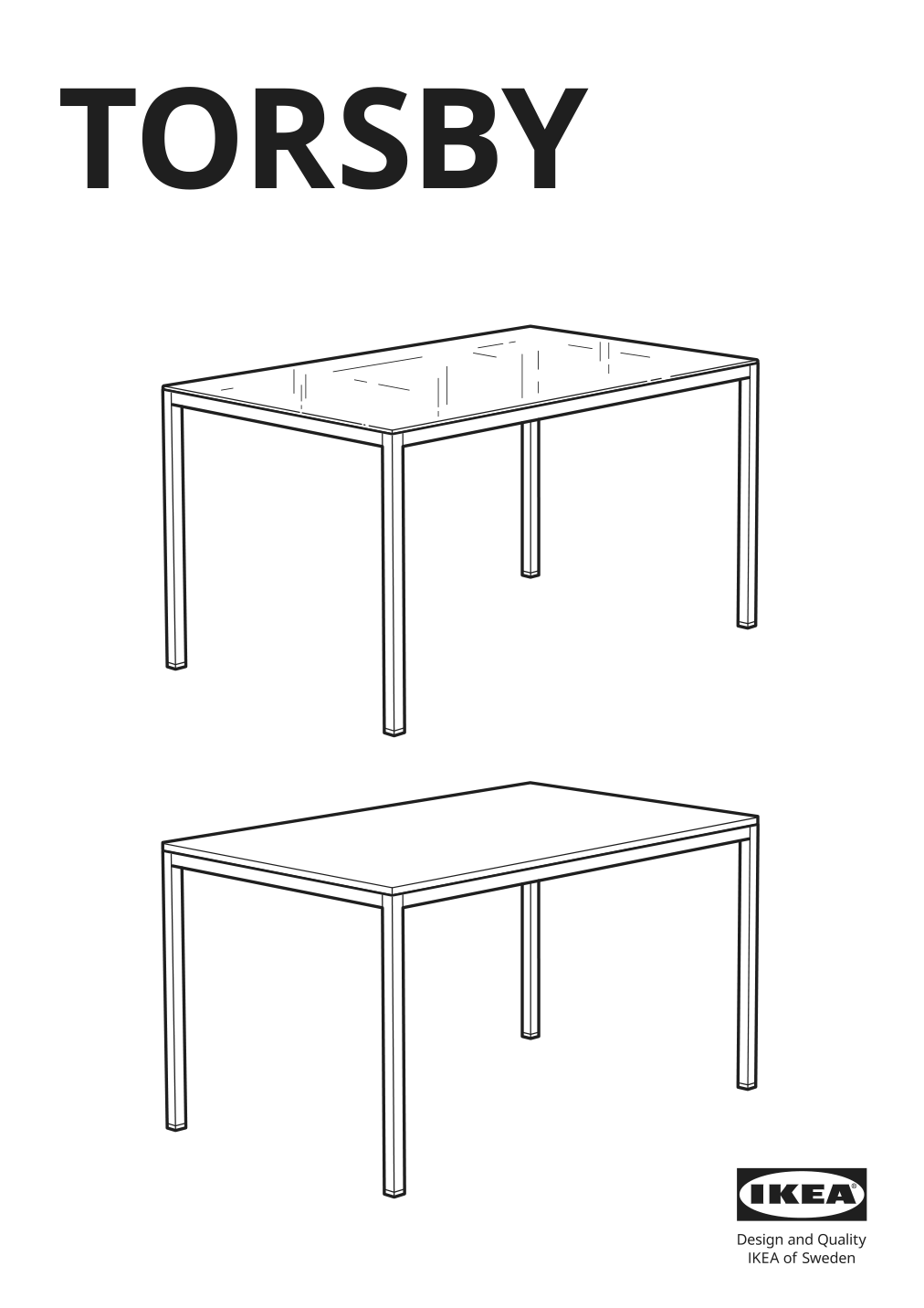 Assembly instructions for IKEA Torsby underframe chrome plated | Page 1 - IKEA TORSBY / TOBIAS table and 4 chairs 594.992.81