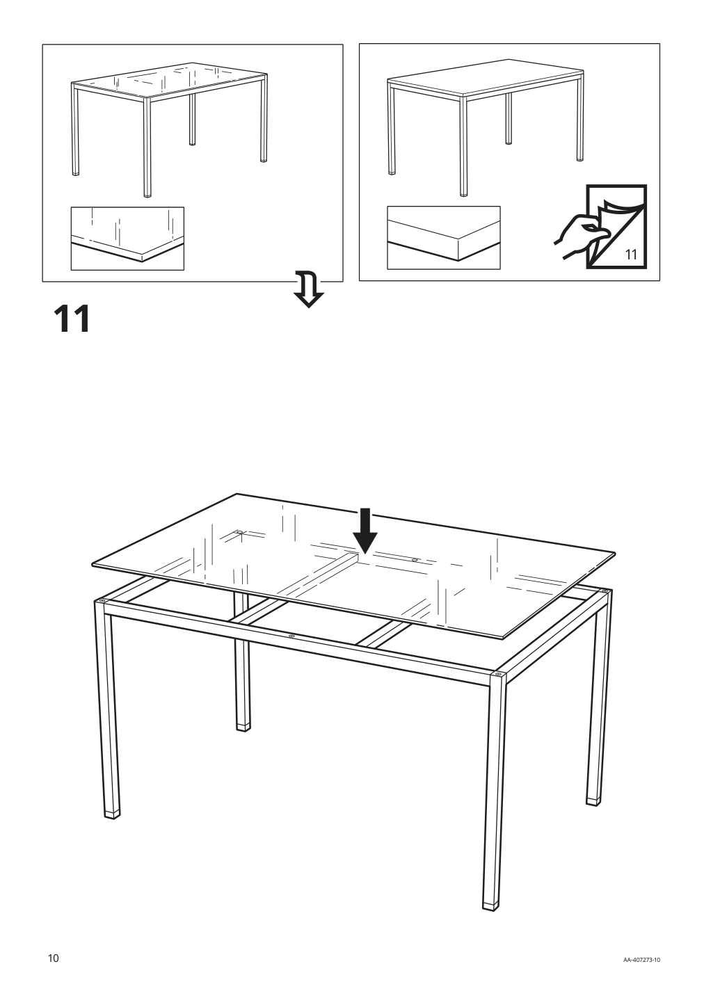 Assembly instructions for IKEA Torsby underframe chrome plated | Page 10 - IKEA TORSBY / TOBIAS table and 4 chairs 594.992.81