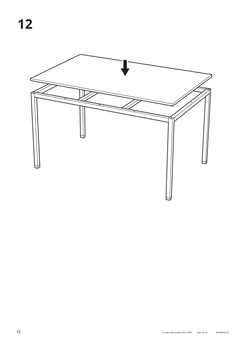 Assembly instructions for IKEA Torsby underframe chrome plated | Page 12 - IKEA TORSBY / TOBIAS table and 4 chairs 594.992.81