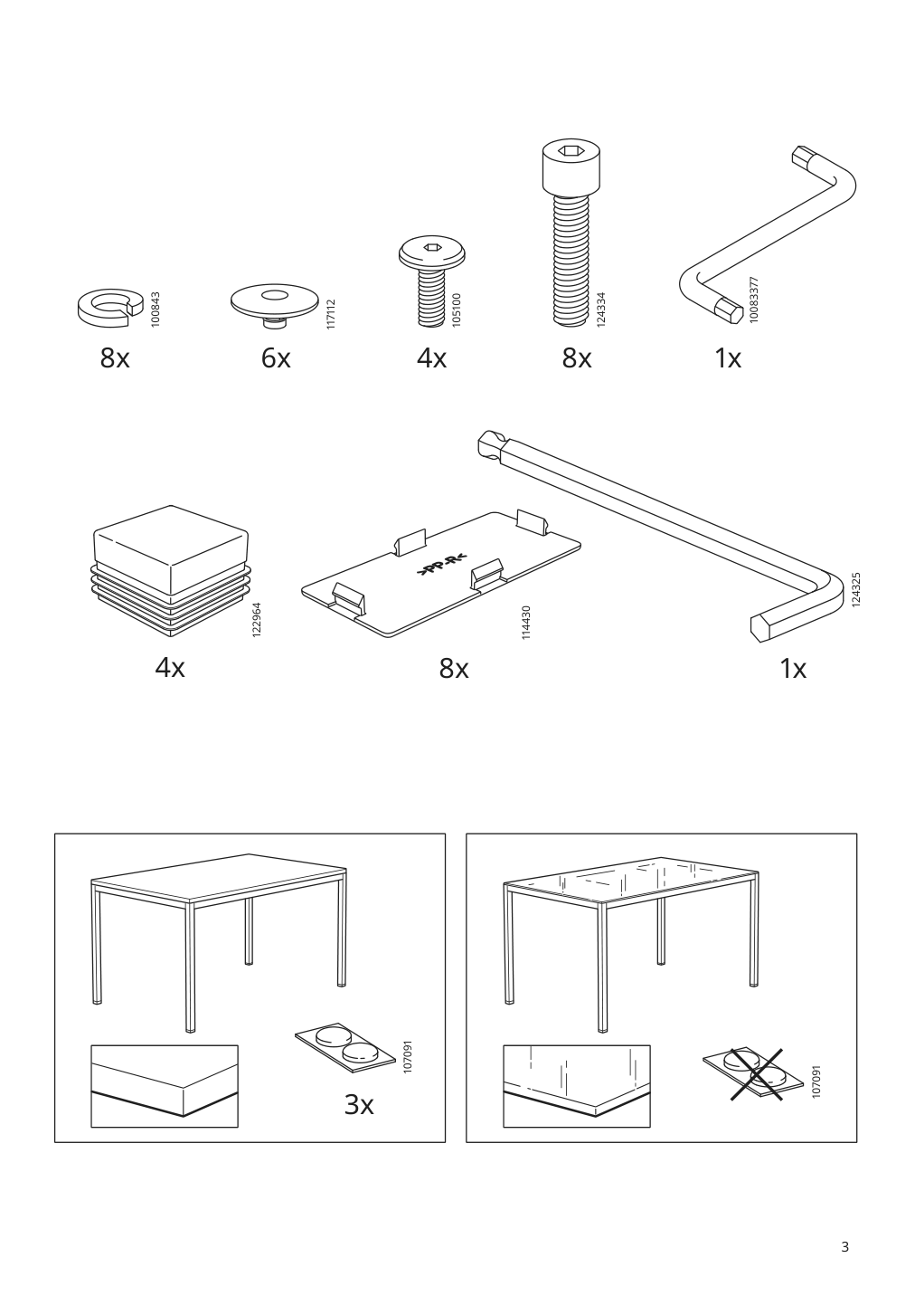 Assembly instructions for IKEA Torsby underframe chrome plated | Page 3 - IKEA TORSBY / TOBIAS table and 4 chairs 594.992.81