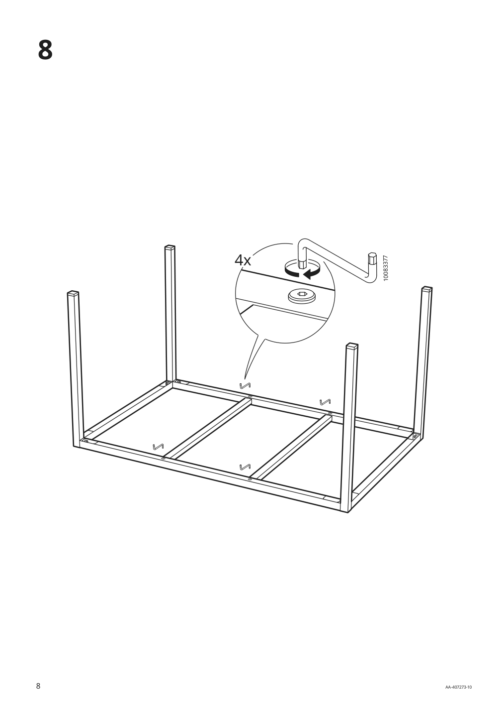 Assembly instructions for IKEA Torsby underframe chrome plated | Page 8 - IKEA TORSBY / TOBIAS table and 4 chairs 594.992.81