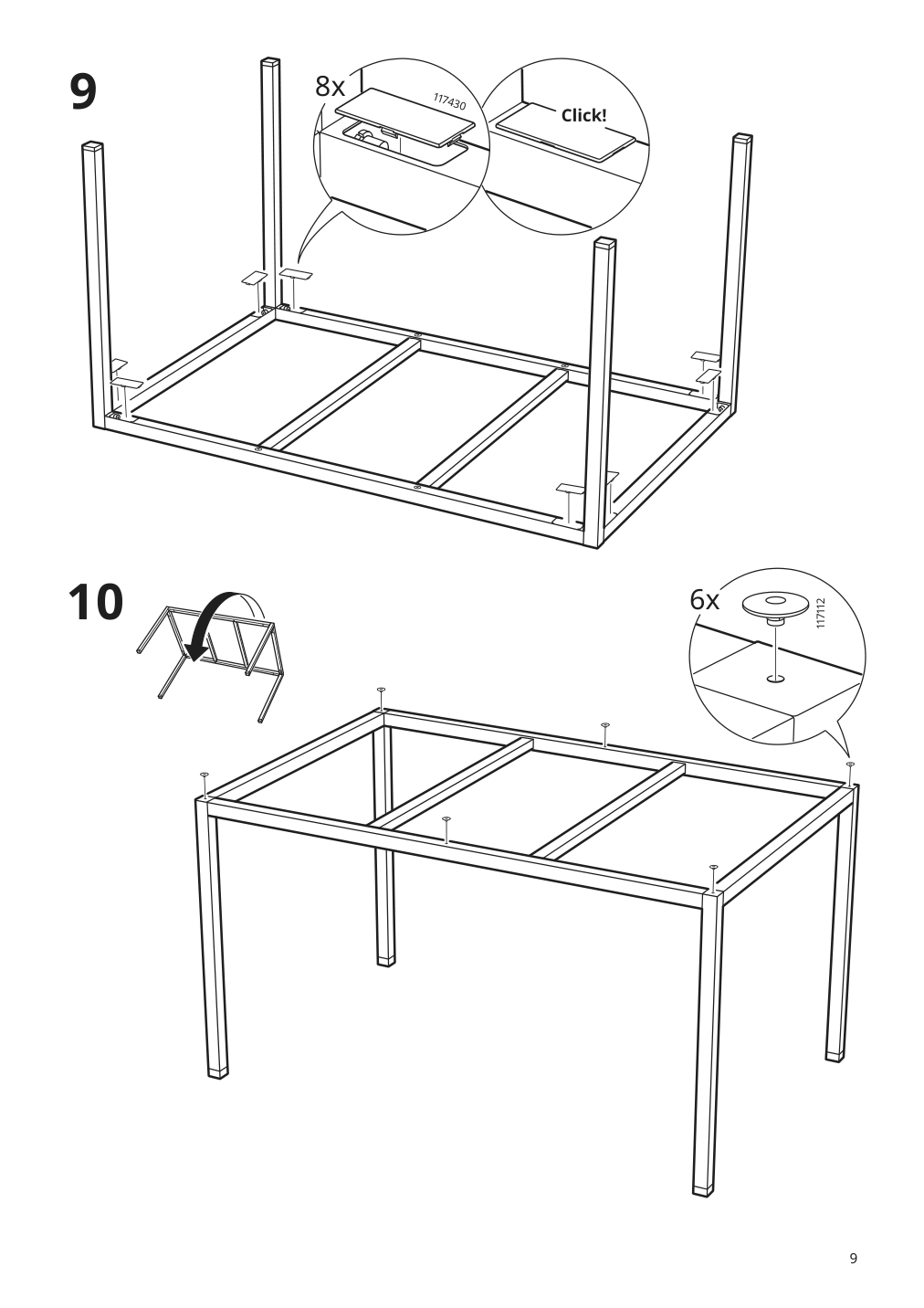 Assembly instructions for IKEA Torsby underframe chrome plated | Page 9 - IKEA TORSBY / TOBIAS table and 4 chairs 594.992.81