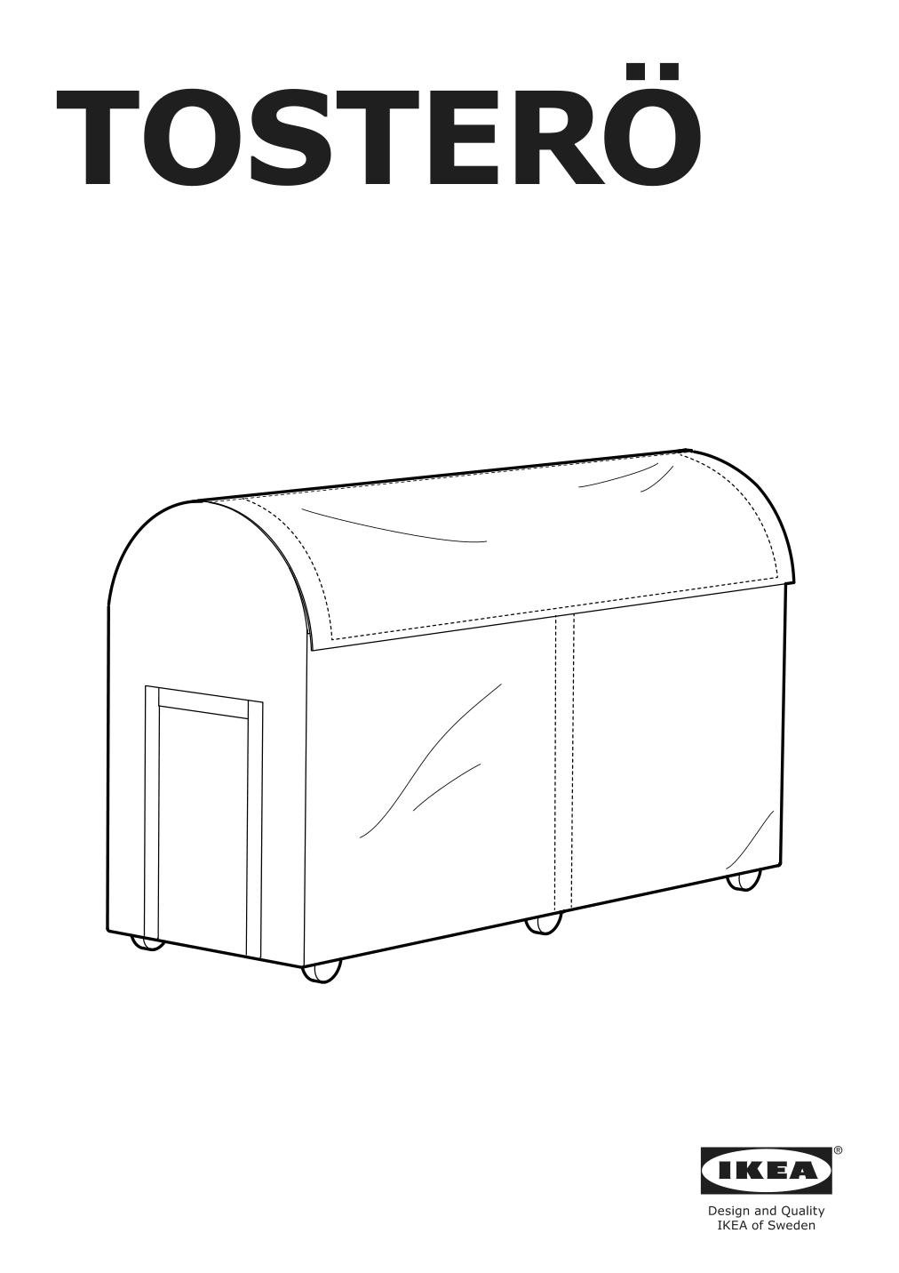 Assembly instructions for IKEA Tosteroe storage box outdoor black | Page 1 - IKEA TOSTERÖ storage box, outdoor 104.114.40