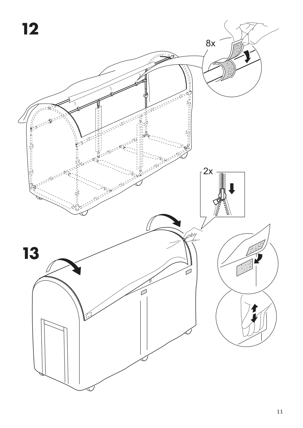 Assembly instructions for IKEA Tosteroe storage box outdoor black | Page 11 - IKEA TOSTERÖ storage box, outdoor 104.114.40