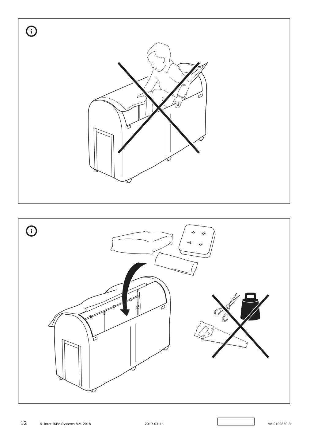 Assembly instructions for IKEA Tosteroe storage box outdoor black | Page 12 - IKEA TOSTERÖ storage box, outdoor 104.114.40