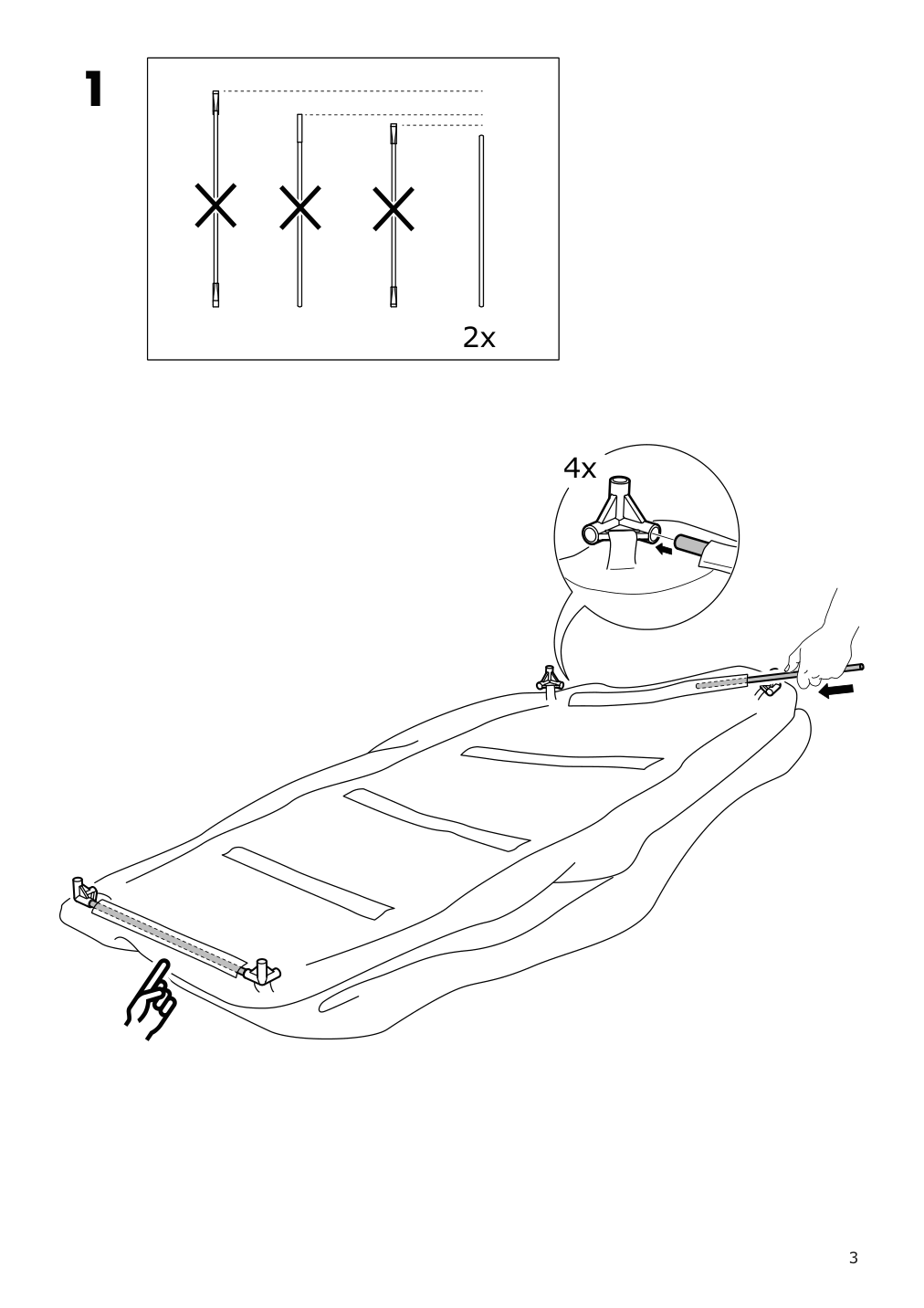 Assembly instructions for IKEA Tosteroe storage box outdoor black | Page 3 - IKEA TOSTERÖ storage box, outdoor 104.114.40