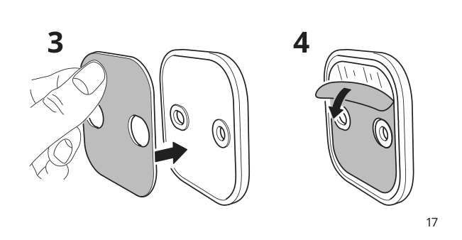 Assembly instructions for IKEA Tradfri dimmer kit smart wireless dimmable warm white | Page 17 - IKEA TRÅDFRI dimmer kit 104.359.26