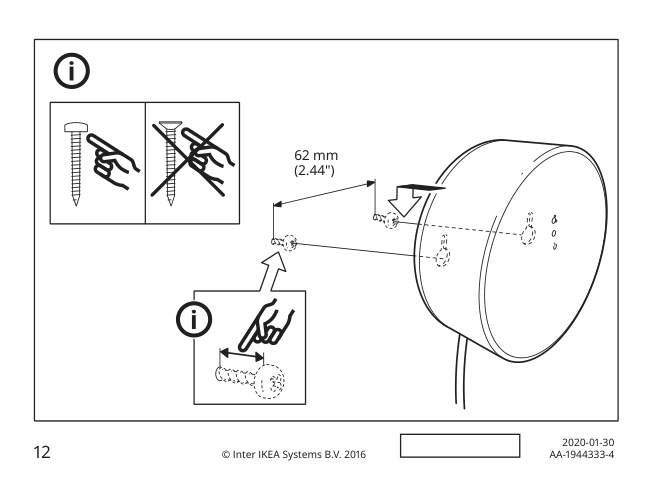 Assembly instructions for IKEA Tradfri gateway white | Page 12 - IKEA TRÅDFRI gateway 003.378.13