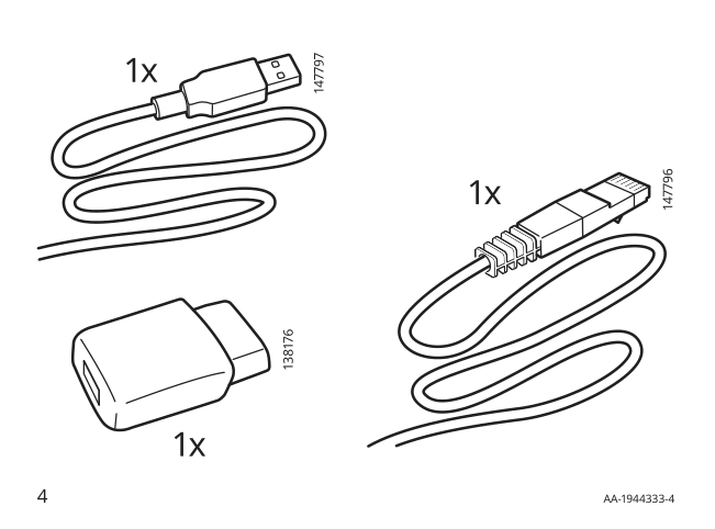 Assembly instructions for IKEA Tradfri gateway white | Page 4 - IKEA TRÅDFRI gateway 003.378.13