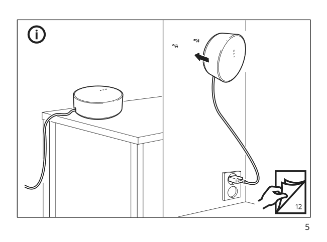 Assembly instructions for IKEA Tradfri gateway white | Page 5 - IKEA TRÅDFRI gateway 003.378.13