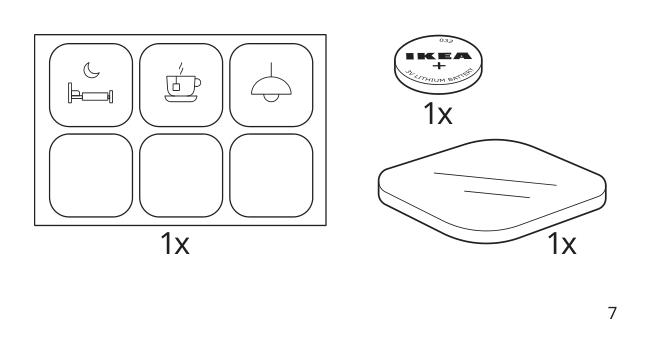 Assembly instructions for IKEA Tradfri remote control white smart | Page 7 - IKEA TRÅDFRI Remote control 403.563.81