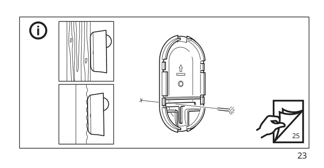 Assembly instructions for IKEA Tradfri wireless motion sensor smart white | Page 23 - IKEA TRÅDFRI wireless motion sensor 704.299.13