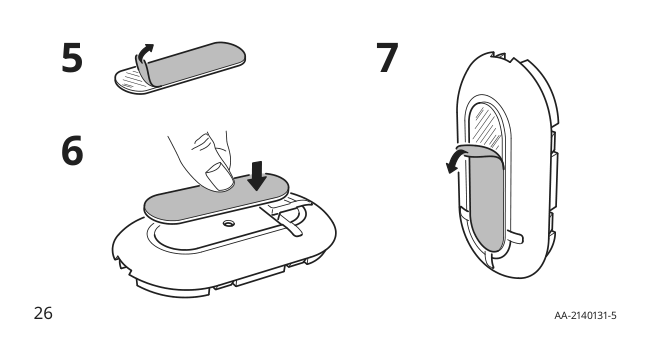 Assembly instructions for IKEA Tradfri wireless motion sensor smart white | Page 26 - IKEA TRÅDFRI wireless motion sensor 704.299.13