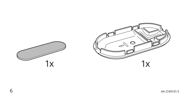 Assembly instructions for IKEA Tradfri wireless motion sensor smart white | Page 6 - IKEA TRÅDFRI wireless motion sensor 704.299.13