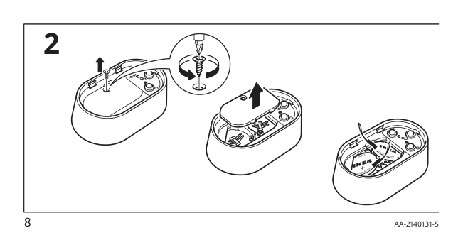 Assembly instructions for IKEA Tradfri wireless motion sensor smart white | Page 8 - IKEA TRÅDFRI wireless motion sensor 704.299.13