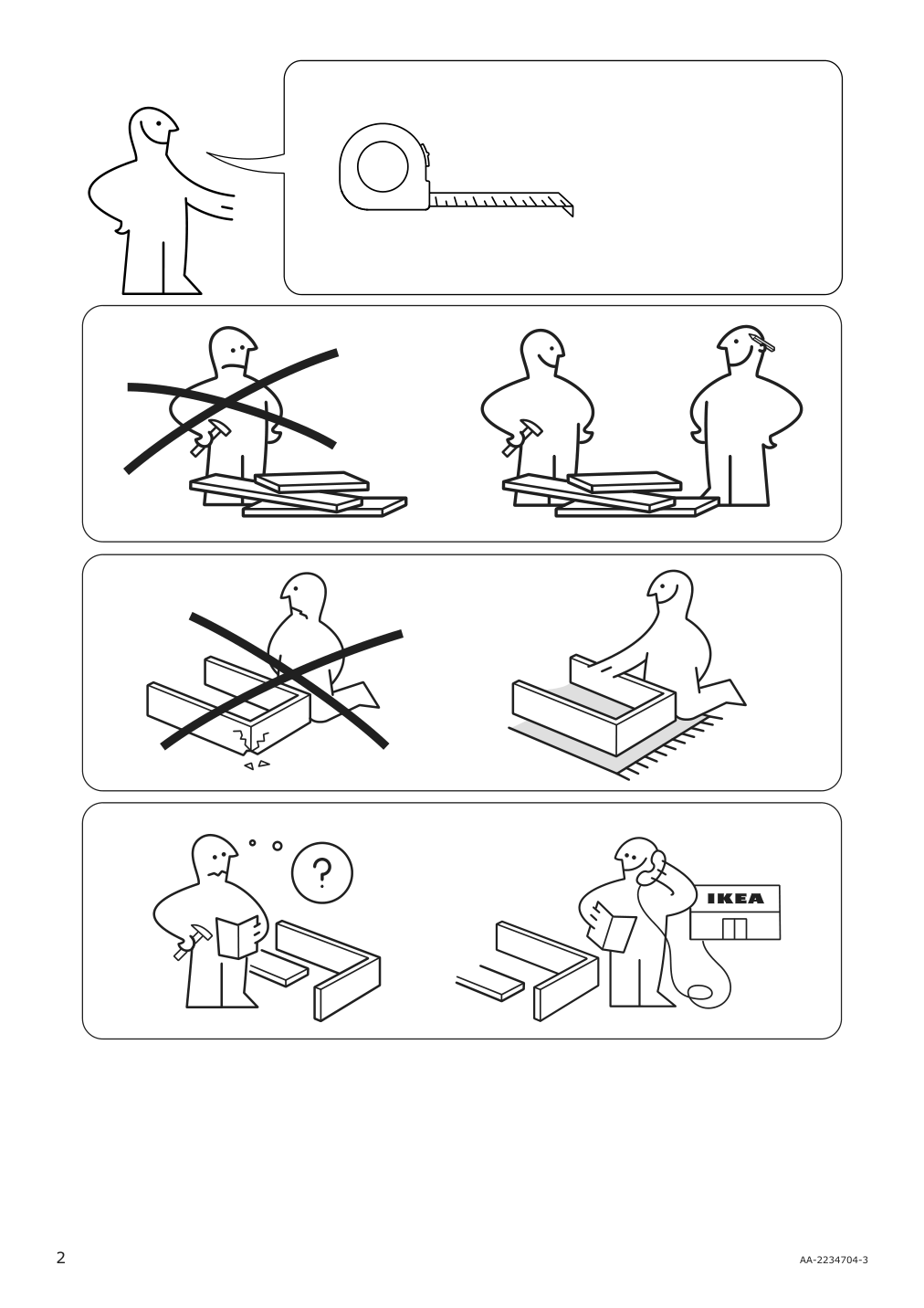 Assembly instructions for IKEA Tranebo dining table black | Page 2 - IKEA TRANEBO dining table 804.929.42