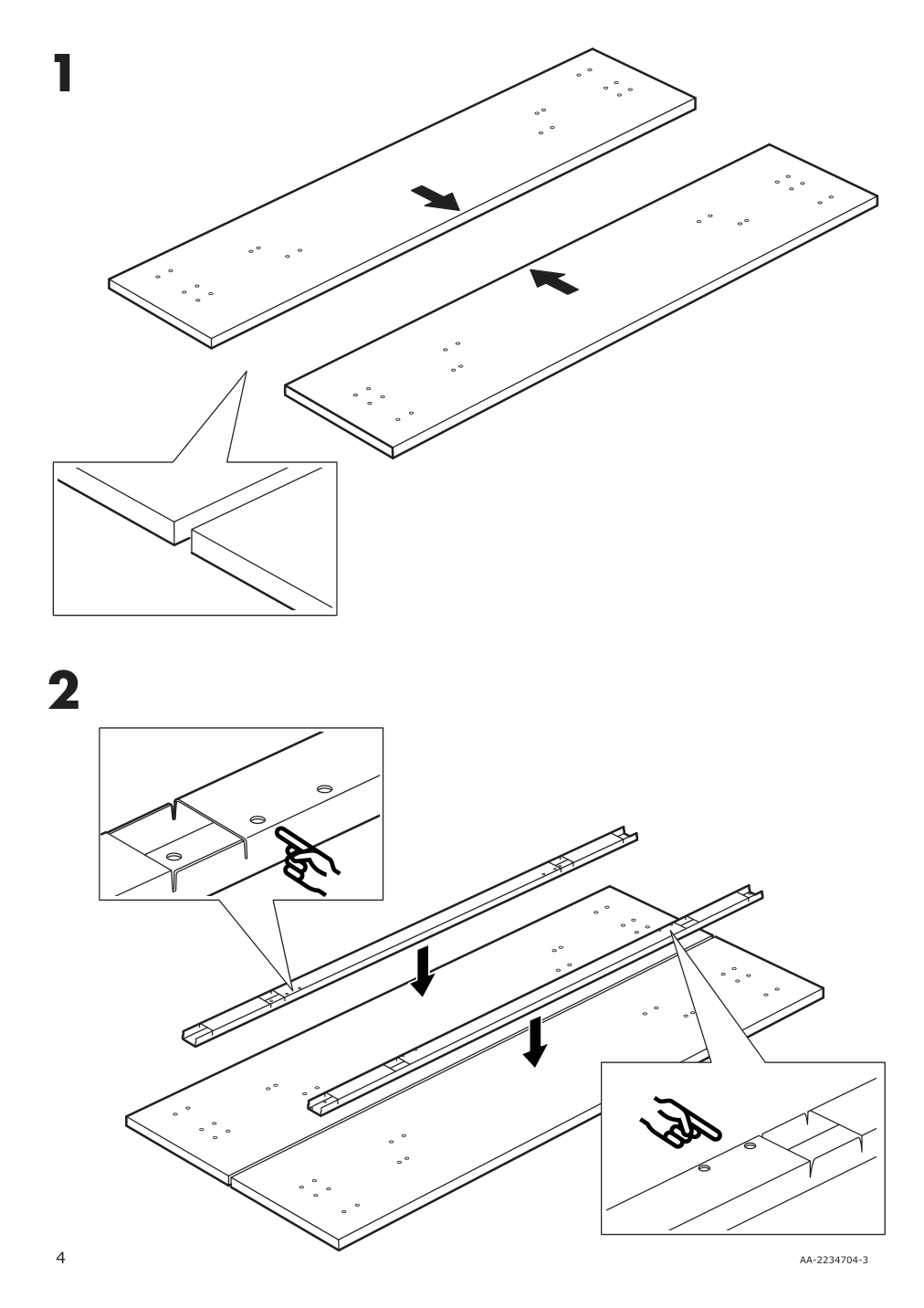 Assembly instructions for IKEA Tranebo dining table black | Page 4 - IKEA TRANEBO dining table 804.929.42