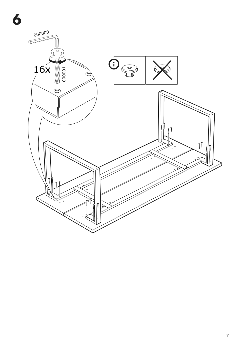 Assembly instructions for IKEA Tranebo dining table black | Page 7 - IKEA TRANEBO dining table 804.929.42