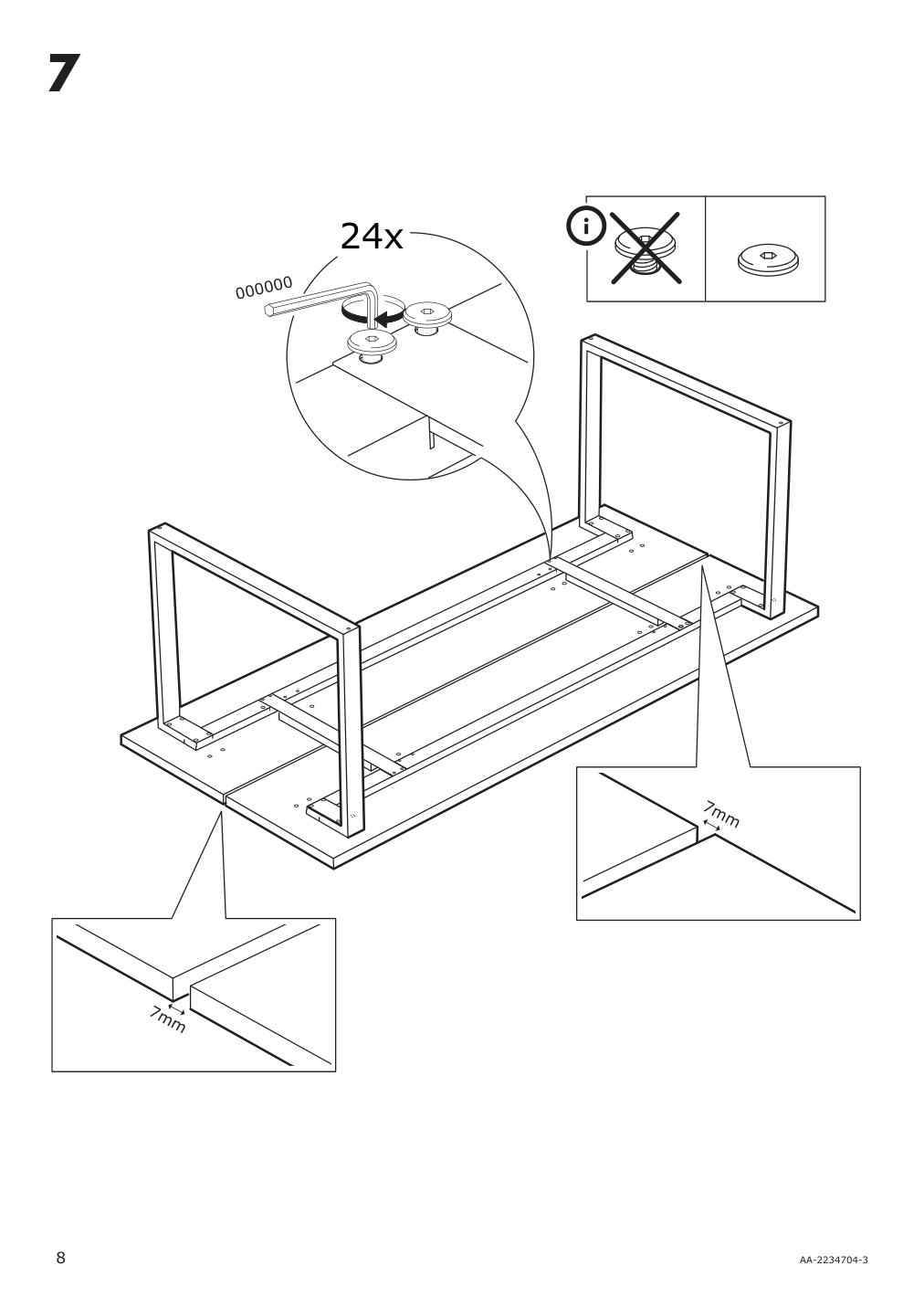 Assembly instructions for IKEA Tranebo dining table black | Page 8 - IKEA TRANEBO dining table 804.929.42