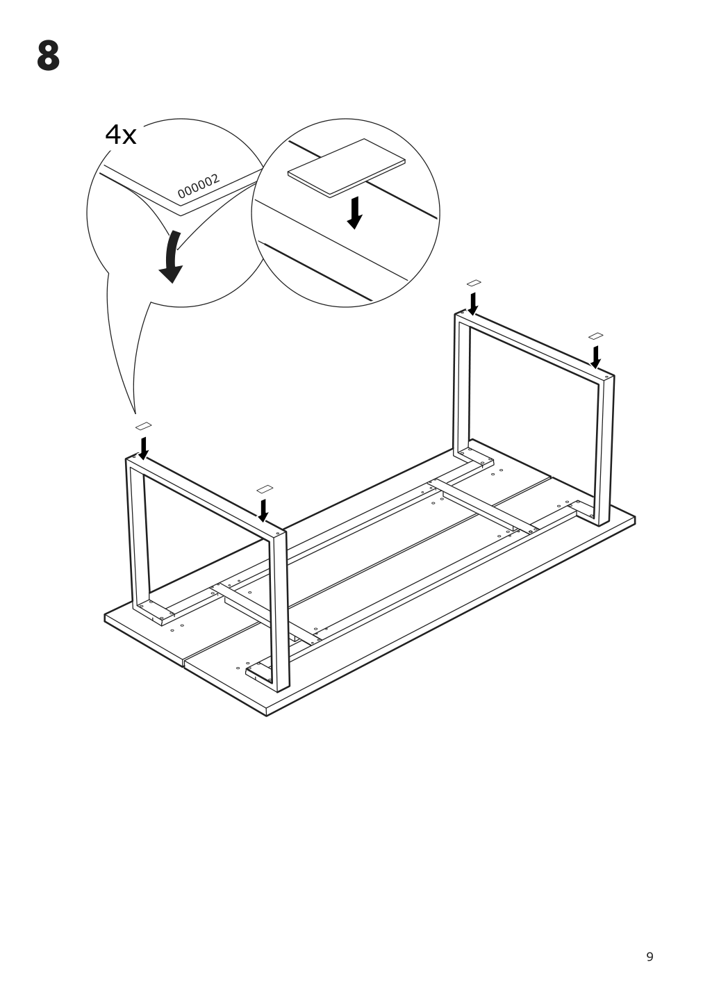 Assembly instructions for IKEA Tranebo dining table black | Page 9 - IKEA TRANEBO dining table 804.929.42