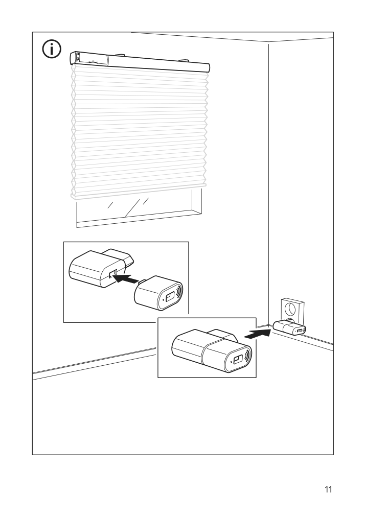 Assembly instructions for IKEA Tredansen black out cellular blind smart wireless battery operated white | Page 11 - IKEA TREDANSEN black-out cellular blind 805.124.31