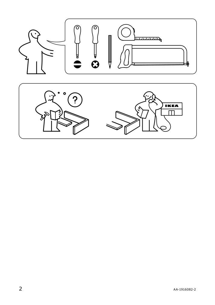 Assembly instructions for IKEA Trillingen connecting hardware | Page 2 - IKEA TRILLINGEN connecting hardware 503.407.14