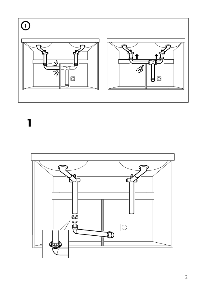 Assembly instructions for IKEA Trillingen connecting hardware | Page 3 - IKEA TRILLINGEN connecting hardware 503.407.14