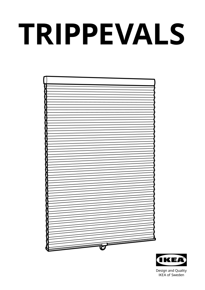 Assembly instructions for IKEA Trippevals black out cellular blind white | Page 1 - IKEA TRIPPEVALS black-out cellular blind 905.065.47