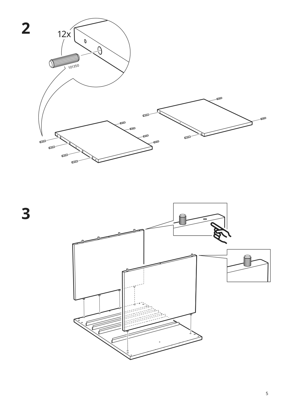 Assembly instructions for IKEA Trofast frame gray | Page 5 - IKEA TROFAST frame 805.651.94