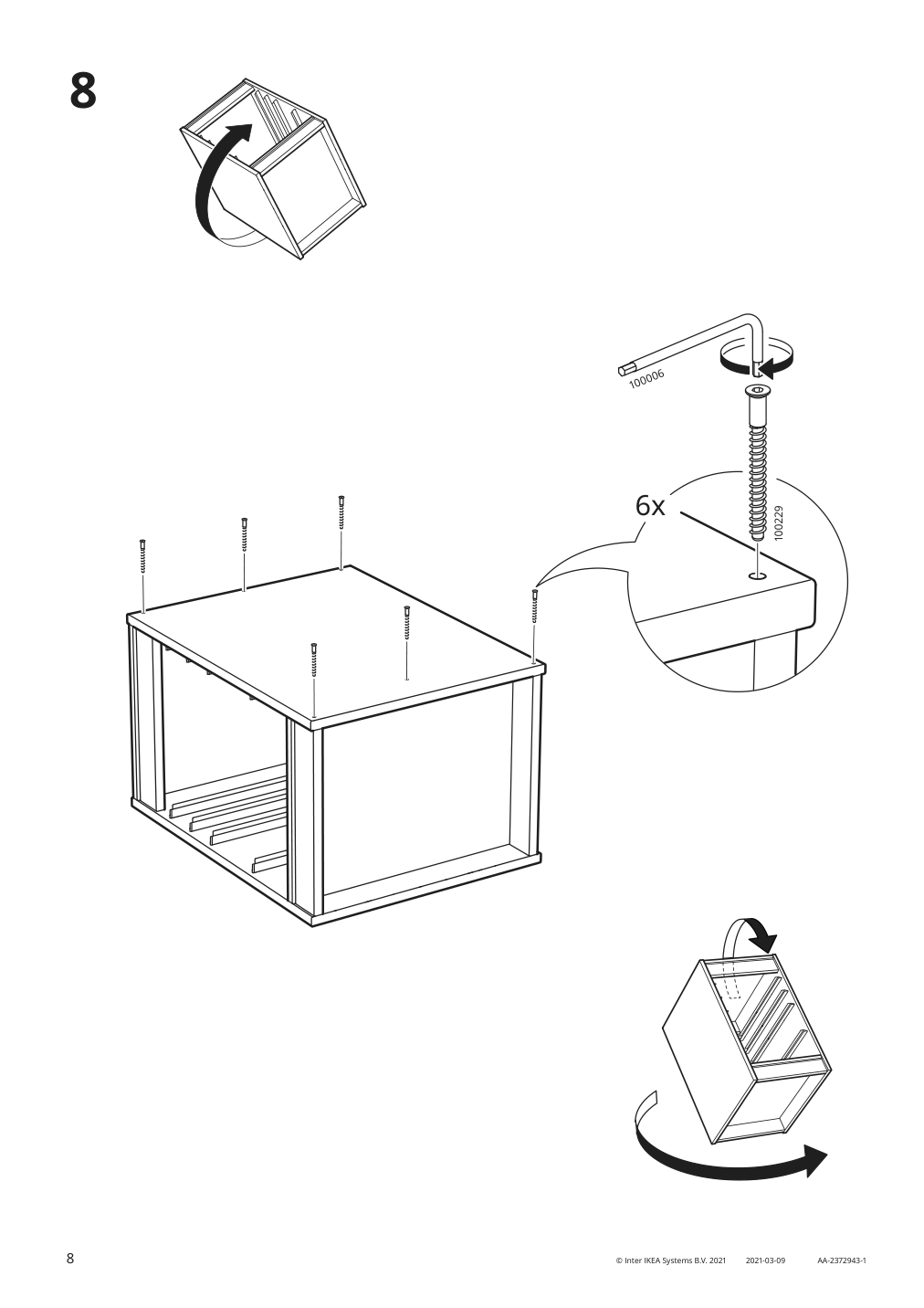 Assembly instructions for IKEA Trofast frame gray | Page 8 - IKEA TROFAST frame 805.651.94